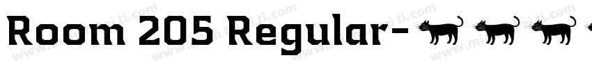 Room 205 Regular字体转换